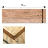 ポッシュリビング EWIG シェルフボード W61×D20×H2cm マンゴーウッド 41042 1個（直送品）