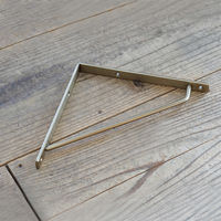 ポッシュリビング ブラケットM アンティークゴールド W1.5×D18.5×H18.5cm アイアン 63316 1セット(2個)（直送品）