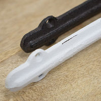 ポッシュリビング アイアンブラケットL ホワイト W4×D20×H15.5cm キャストアイアン 62182 1セット(2個)（直送品）