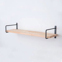 ポッシュリビング シングルブラケットM　W1.5×D22.3×H12.6cm アイアン 63491 1個（直送品）