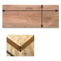 ポッシュリビング EWIG シェルフボード W61×D25.5×H2cm マンゴーウッド 41043 1個（直送品）