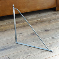 ポッシュリビング ブラケットLL シルバー W2×D37×H37cm アイアン 63695 1個（直送品）