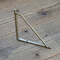 ポッシュリビング ブラケットS アンティークゴールド W1×D15×H15cm アイアン 63188 1セット(2個)（直送品）