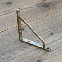 ポッシュリビング ブラケットSS アンティークゴールド W1×D10.5×H10.5cm アイアン 63186 1セット(2個)（直送品）