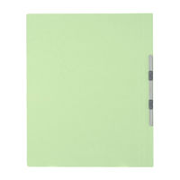 プラス　フラットファイル樹脂製とじ具　A3タテ　グリーン　No.001N　10冊（わけあり品）