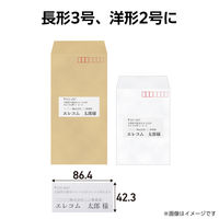 ラベルシール 表示・宛名ラベル プリンタ兼用 12面 A4  四辺余白 22シート エレコム EDT-ECNL12BS22 1個（直送品）