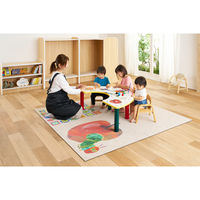 【軒先渡し】コイズミファニテック Hagu はらぺこあおむし 畳マット 900×900mm アップル HG-RM750 1枚（直送品）