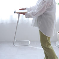 林製作所 AnoTana サイドテーブル 幅250×奥行280×高さ620mm ホワイト/木目 YS-B01W-N 1台（直送品）