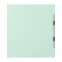 プラス　フラットファイル厚とじ　A4タテ　10冊　ブルー　No.021NW　樹脂製とじ具（わけあり品）