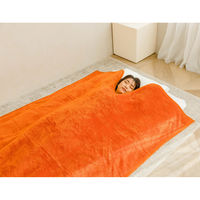 宮地商事 吸湿発熱くりえりあったか毛布 オレンジ a3354430 1枚（直送品）