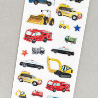 エヌビー社 ビジュシール はたらく車 3014126 1セット(15枚)（直送品）