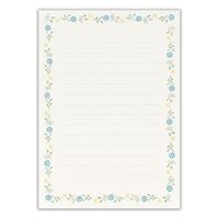 エヌビー社 便箋 ことばの贈り物 青色 4580404 1セット(1個(2柄アソート18枚入)×10)（直送品）