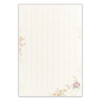 エヌビー社 便箋 佳乃 淡花染のたより 5290202 1セット(1個(2柄アソート18枚入)×10)（直送品）