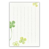 エヌビー社 はがき箋 伝えるきもち 四葉A 5301725 1パック(2色アソート8枚入)×10)（直送品）