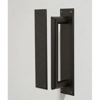 ポッシュリビング プッシュプレート ブラック W7×D0.5×H30.5cm アイアン 63555 1個（直送品）