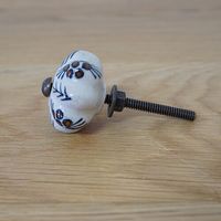 ポッシュリビング セラミックノブ φ3.5cm×D2.5cm セラミック/アイアン 30593 1セット(2個)（直送品）