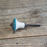 ポッシュリビング セラミックノブ φ3.5cm×D3.5cm セラミック/アイアン 30596 1セット(2個)（直送品）