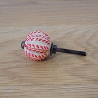 ポッシュリビング セラミックノブ Φ3cm×D3cm セラミック/アイアン 30594 1セット(2個)（直送品）