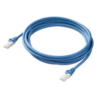 アスクル限定　CAT6A LANケーブル 3m ツメ折れ防止 スタンダード ASーLAN6AーSー03 ブルー 1本 オリジナル
