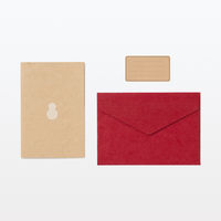 無印良品 ハニカムペーパー メッセージカード 雪だるま 約１５０×１００ｍｍ シール 封筒付 良品計画