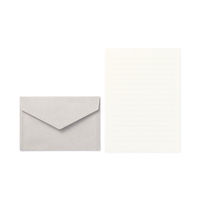 無印良品 レターセット グレー（封筒３枚 便箋６枚） 1セット（1袋×2） 良品計画