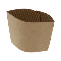 シモジマ 紙コップ ヘイコーペーパーカップスリーブ8オンス用 クラフト 4901755016116 1袋(100個)