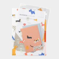 デザインフィル 3ポケットクリアホルダー A4 イヌ柄 35480006 1冊