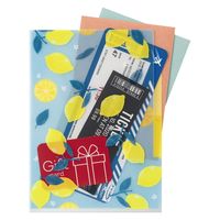 デザインフィル 3ポケットクリアホルダー A5 レモン柄 35567006 1冊