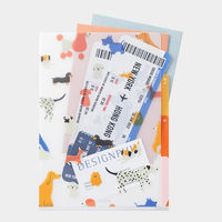 デザインフィル 3ポケットクリアホルダー A5 イヌ柄 35470006 1個