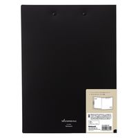 ナカバヤシ ダブルストッパーファイル 二つ折り ダブルとじ具 A4/A3兼用 ブラック CH-9030D 1冊