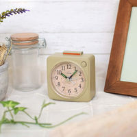 ノア精密 MAG（マグ）電子音目覚まし時計 ミニモク ナチュラル 幅65×奥行40×高さ70mm[ アナログ アラーム] 1個