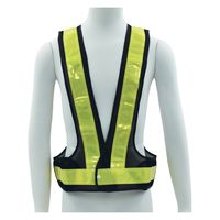 ヤマショウ 蛍光安全反射ベスト ブラックxイエロー YCO-003BKYE 1個（直送品）