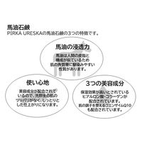 馬油石鹸 100g ヒアルロン酸&コラーゲン&コエンザイムQ10配合 自然石鹸 4560163541254 1個(100g)（直送品）