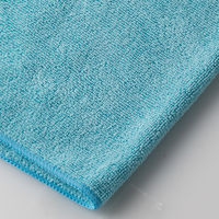 テラモト マイクロファイバークロス エコノミー ブルー 約300×400ｍｍ CE4820103　1袋（10枚入）