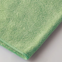 テラモト マイクロファイバークロス エコノミー  グリーン  約300×400ｍｍ CE4820101　1袋（10枚入）