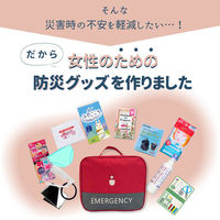 女性のための防災セット 1人用 ホワイト EVERSAFEリュック エマージェンシーポーチ 女性用 防災士監修 警戒レベル3（直送品）