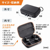 サンワサプライ セミハードガジェットケース INーHDAD3BK 1個