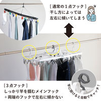 シービージャパン The hangers 傾かないランドリーハンガー 52P 1個