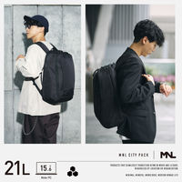 エレコム バックパック MNL CITY PACK 15.6inch 21L ブラック BMーMNLBP01BK 1個