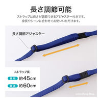 MSソリューションズ スマートフォン 多機能ネックストラップ 「PALLET」 ディープブルー LP-NS06DBL 1個