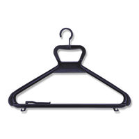 スーツバッグ　ハンガーセット 不織布　二つ折りタイプ 黒 009800225 1セット（50組：5組入×10）