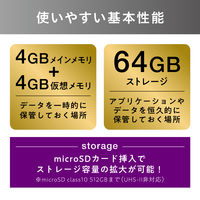 アイリスオーヤマ 10.1インチタブレット TE10D1M64-KV1H 1台