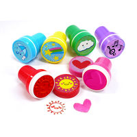 三洋堂　みんなのカラフル丸型スタンプ　3699　1箱（60個）