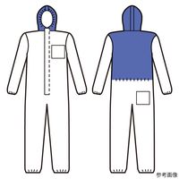 日光物産 バリアーマン 使い捨てハイブリッド防護服 B5060 L 1枚 67-6640-30（直送品）