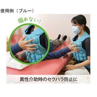 カーボーイ 介助プロテクター ブルー FM-136 1着 67-8057-42（直送品）
