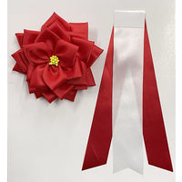 今村紙工 徽章リボン 赤 大 KRR-L 1個