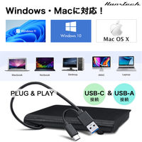 Hanx 外付けDVDドライブ HT-DV29BY 1台