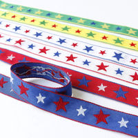 日本紐釦貿易 チロルテープ スター 5m巻 巾約19mm DAI144-19-15-5M 1セット(5m巻)（直送品）