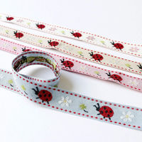 日本紐釦貿易 チロルテープ てんとう虫 5m巻 巾約18mm DAI144-29-0-5M 1セット(5m巻)（直送品）