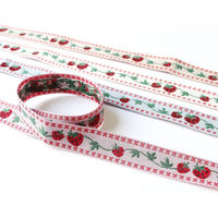 日本紐釦貿易 チロルテープ ストロベリー 5m巻 巾約18mm DAI144-30-12-5M 1セット(5m巻)（直送品）